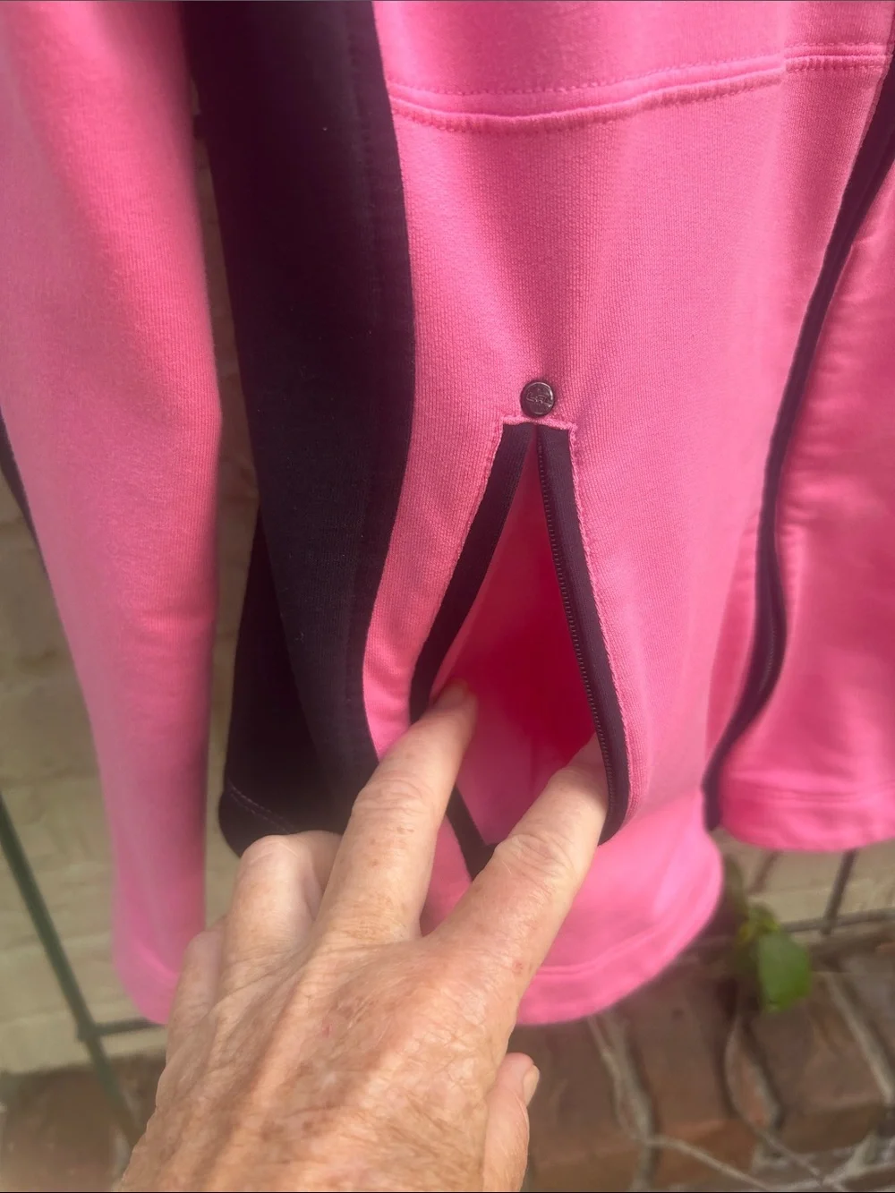 Ralph Lauren Pink and Black Zip-Up Jacket
